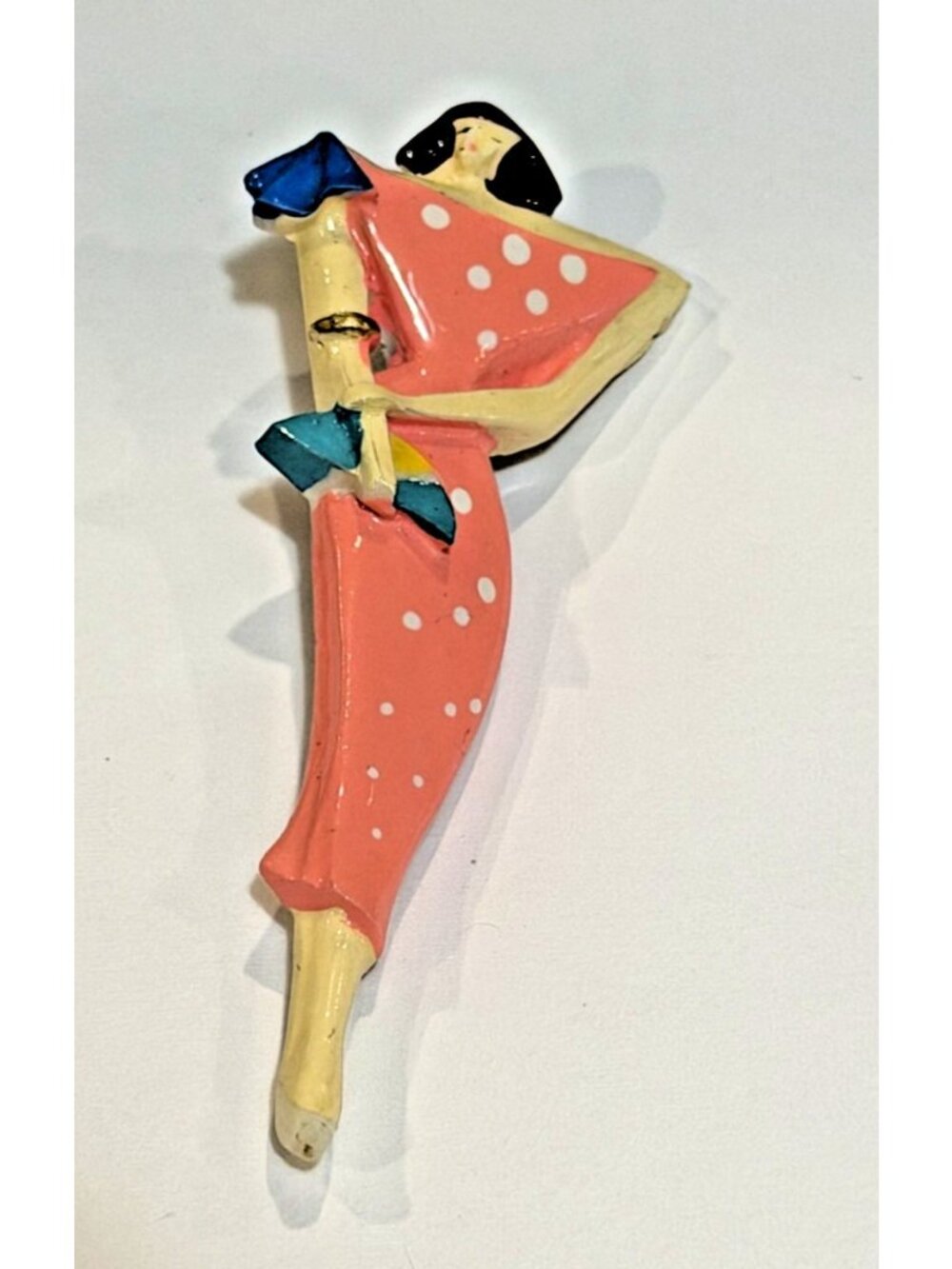 Vintage 1980's Brooch Pin Woman Fashion 5th Avenue Art Deco